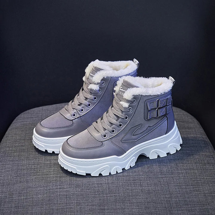 Bottines Hivernales Doublées | Semelle Antidérapante | Confort et Style