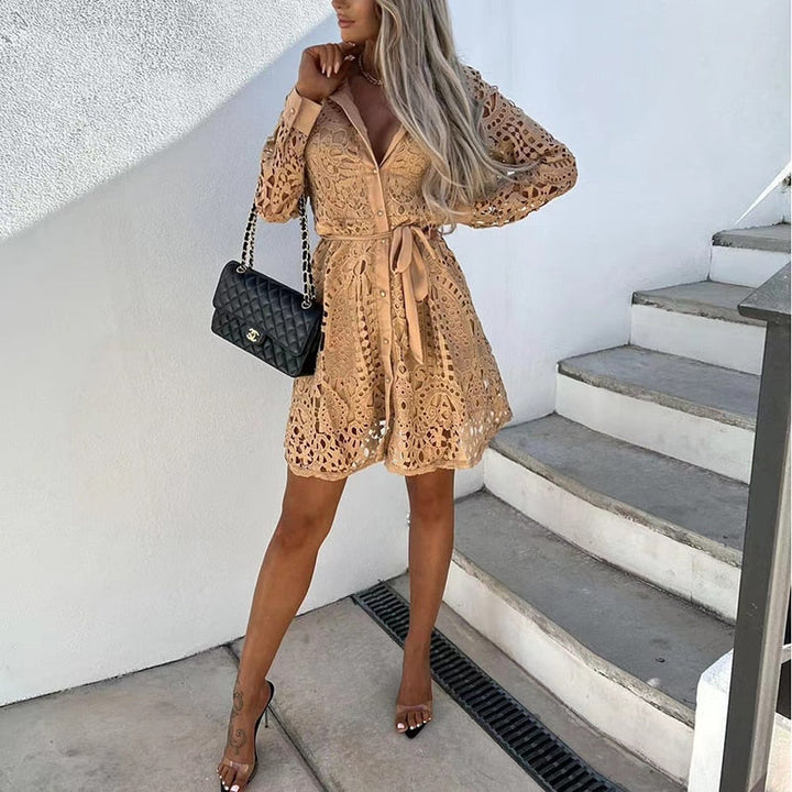 Betsy | Robe midi en dentelle pour femmes
