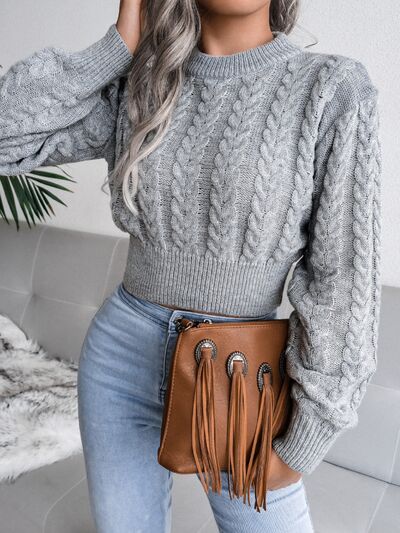 Pull Tricoté À Col Rond Pour Femmes – Tricot Indispensable Automne/Hiver