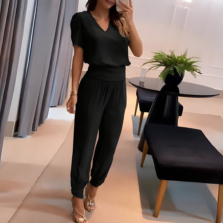 Ensemble Tunique et Pantalon Imprimé | Élégant et Moderne | Look Polyvalent