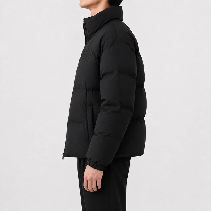 Veste Volumineuse à Col Montant
