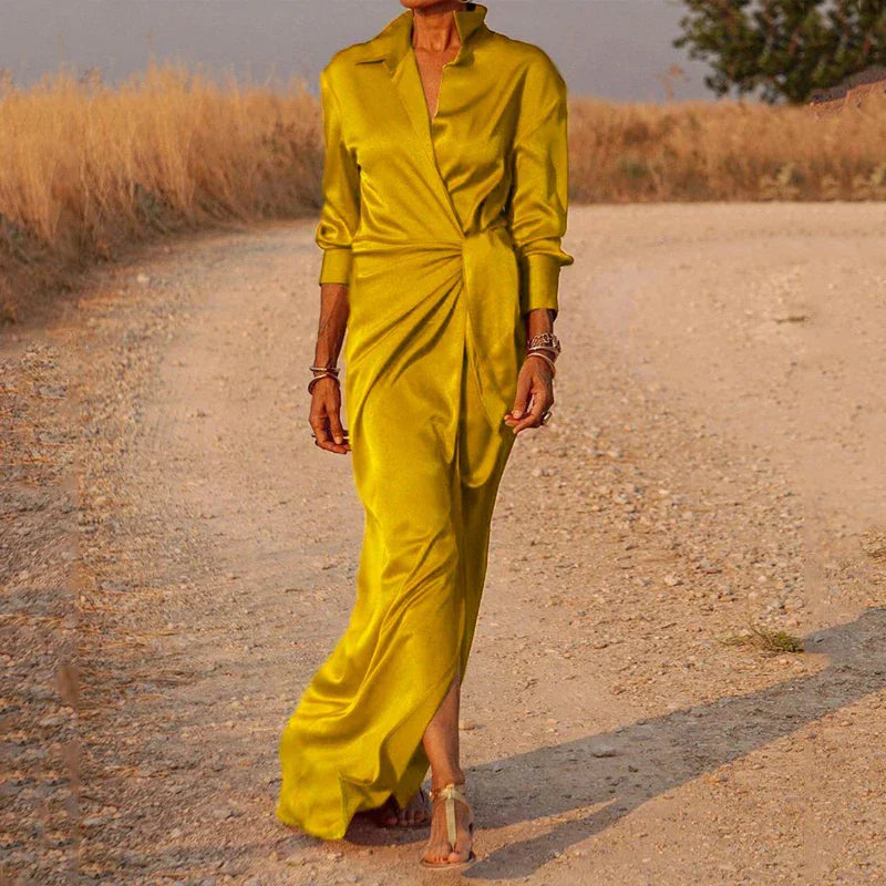 Brisen | Robe maxi portefeuille élégante pour femmes