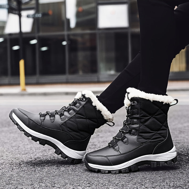 Bottines Hivernales Imperméables | Doublées en Fausse Fourrure | Adhérence et Chaleur