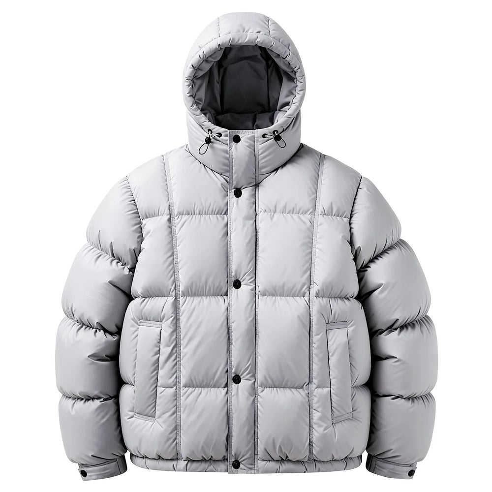 Veste Bouffante à Capuche – Beige