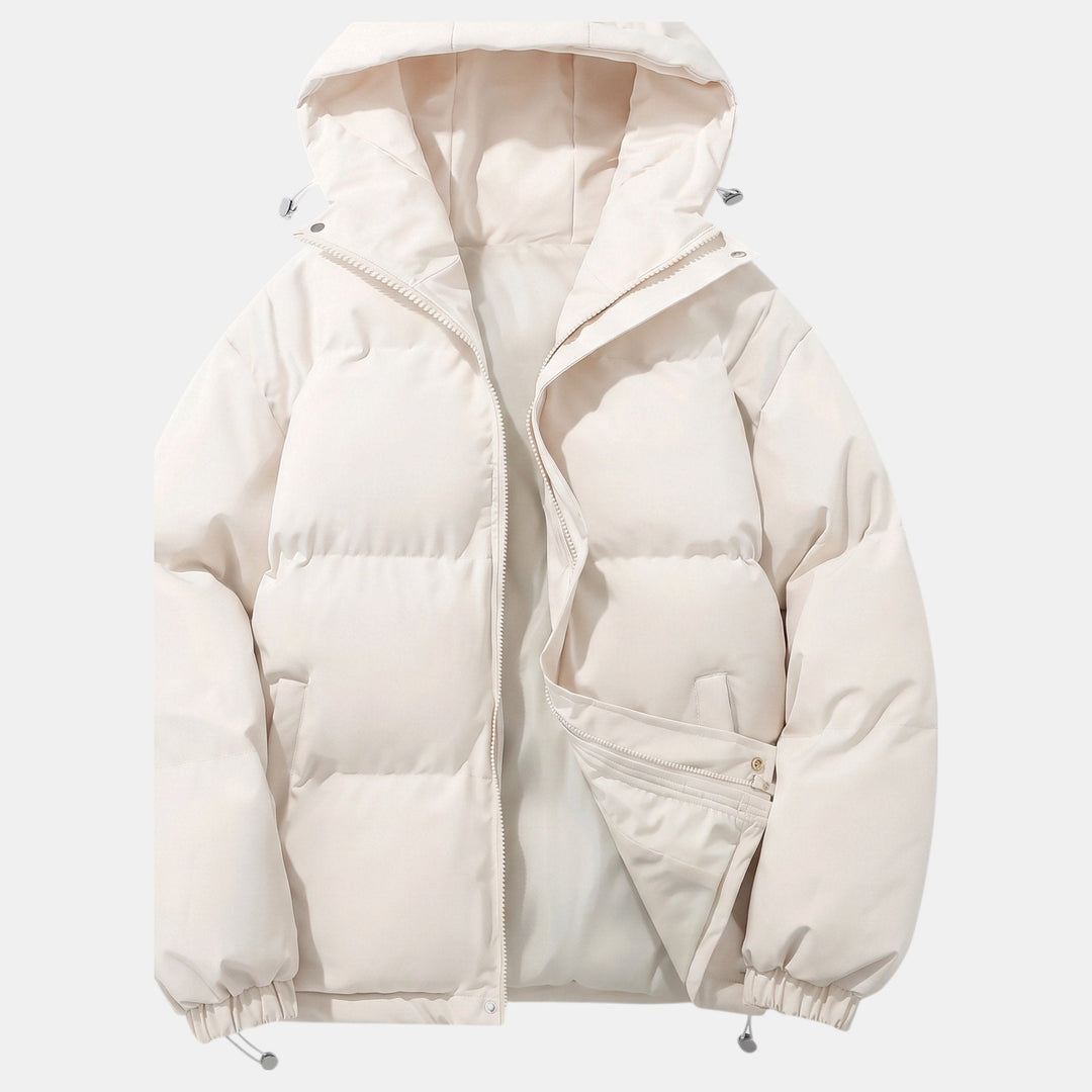 Veste Matelassée Style Urbain – Beige