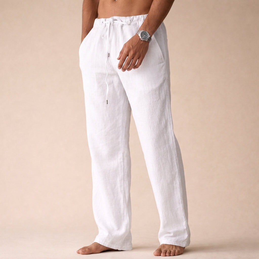 Pantalon d'Été Léger pour Homme – Blanc