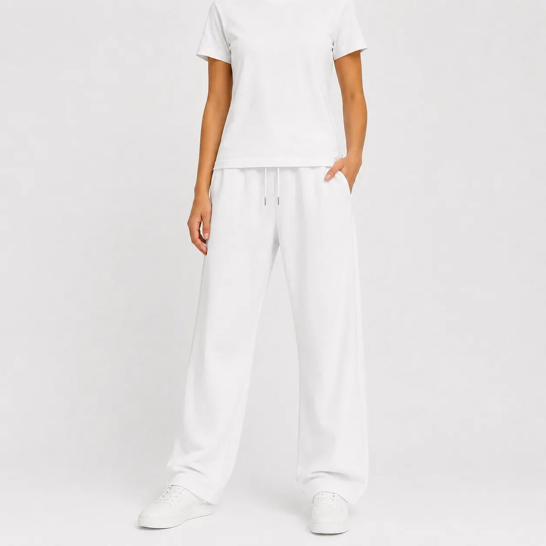 Pantalon de Détente Confortable – Blanc