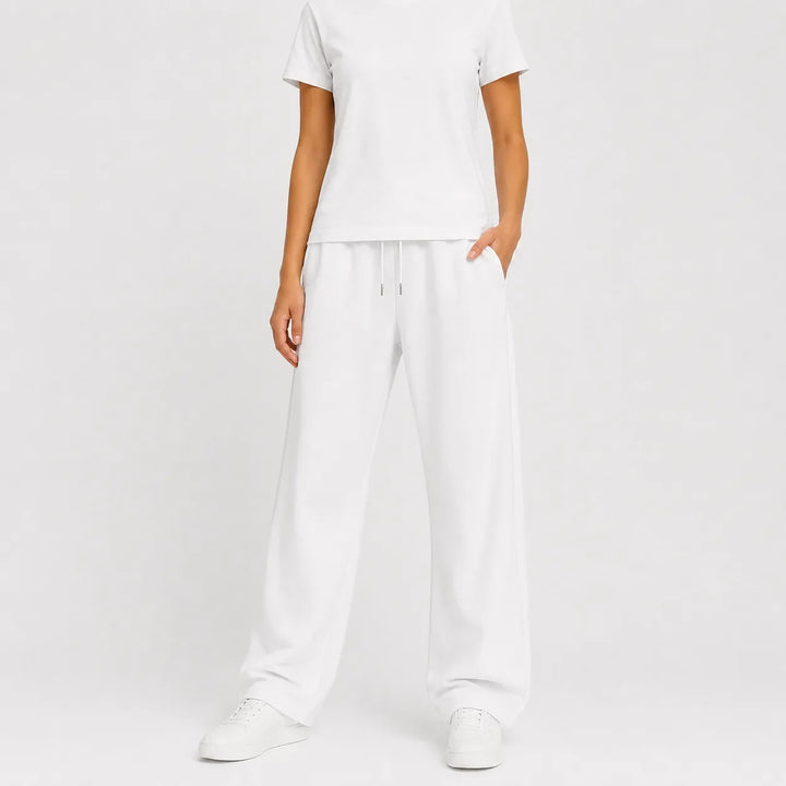Pantalon de Détente Confortable – Blanc