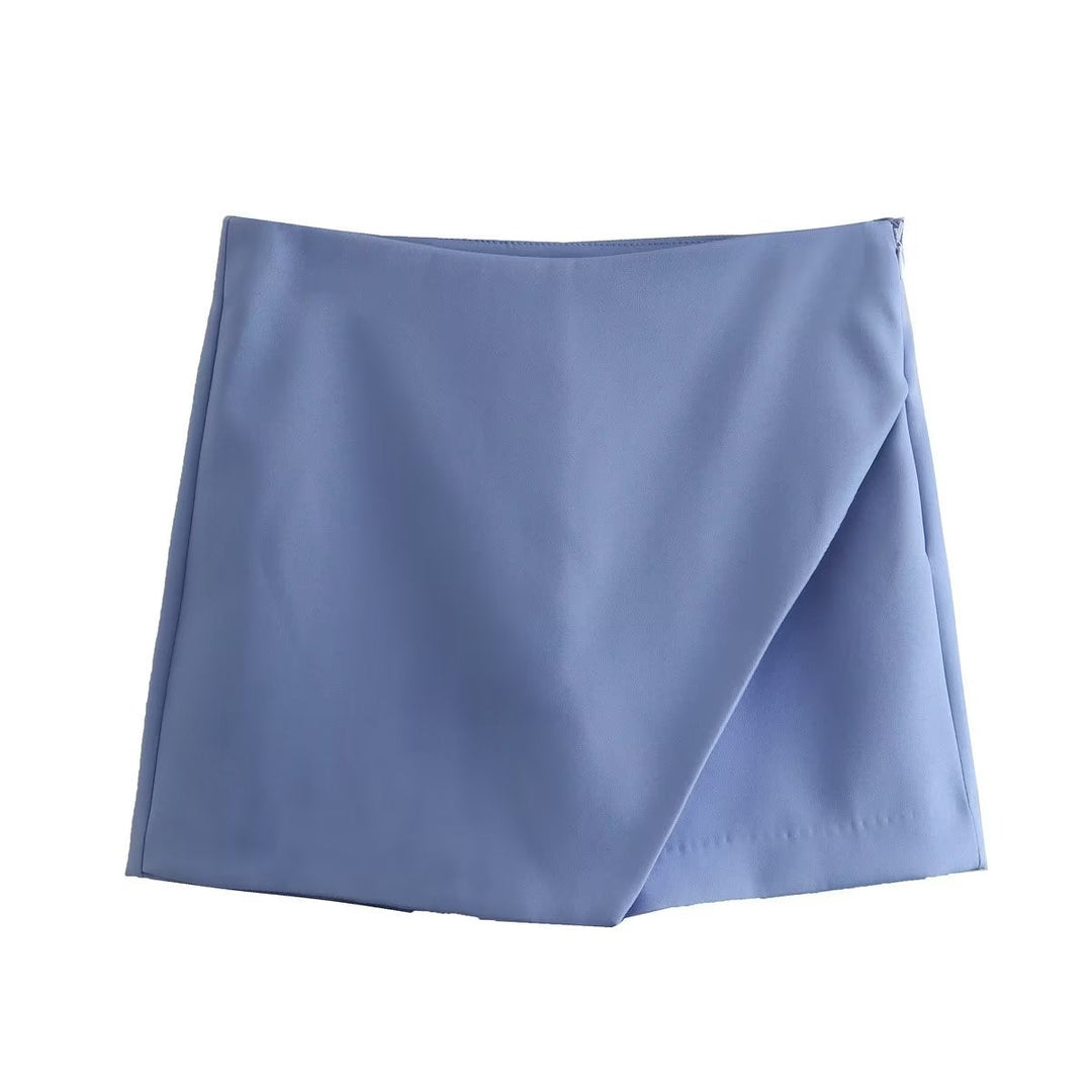 Vividia | Short Jupe Asymétrique Taille Haute Coupe Ajustée Chic Été Pour Femme
