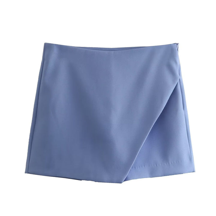 Vividia | Short Jupe Asymétrique Taille Haute Coupe Ajustée Chic Été Pour Femme