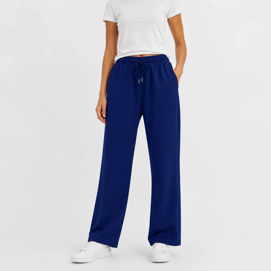 Pantalon de Détente Confortable – Bleu Océan