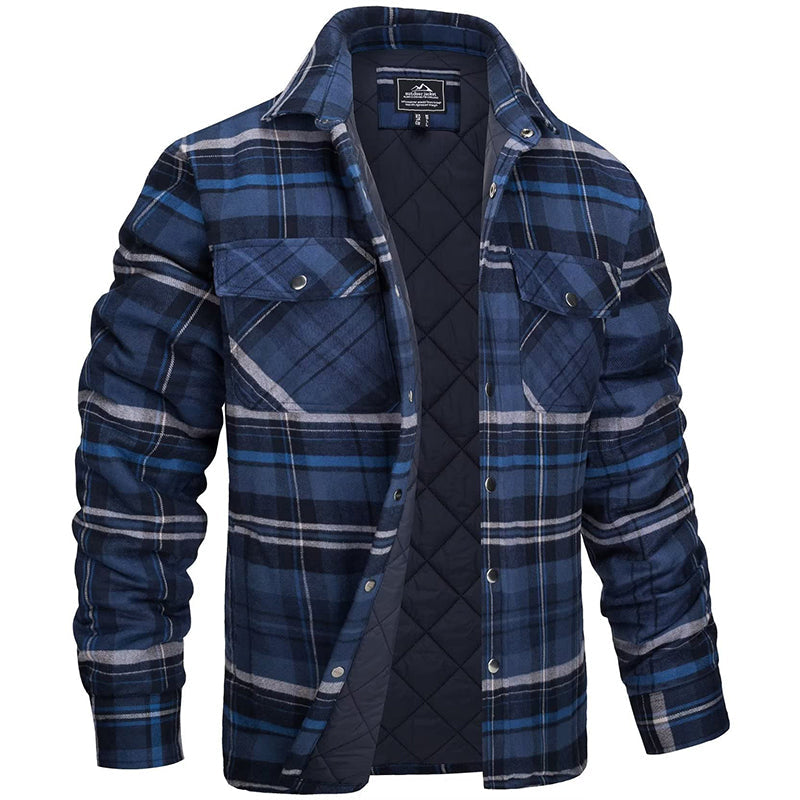Veste Homme Style Bûcheron – Bleu Foncé