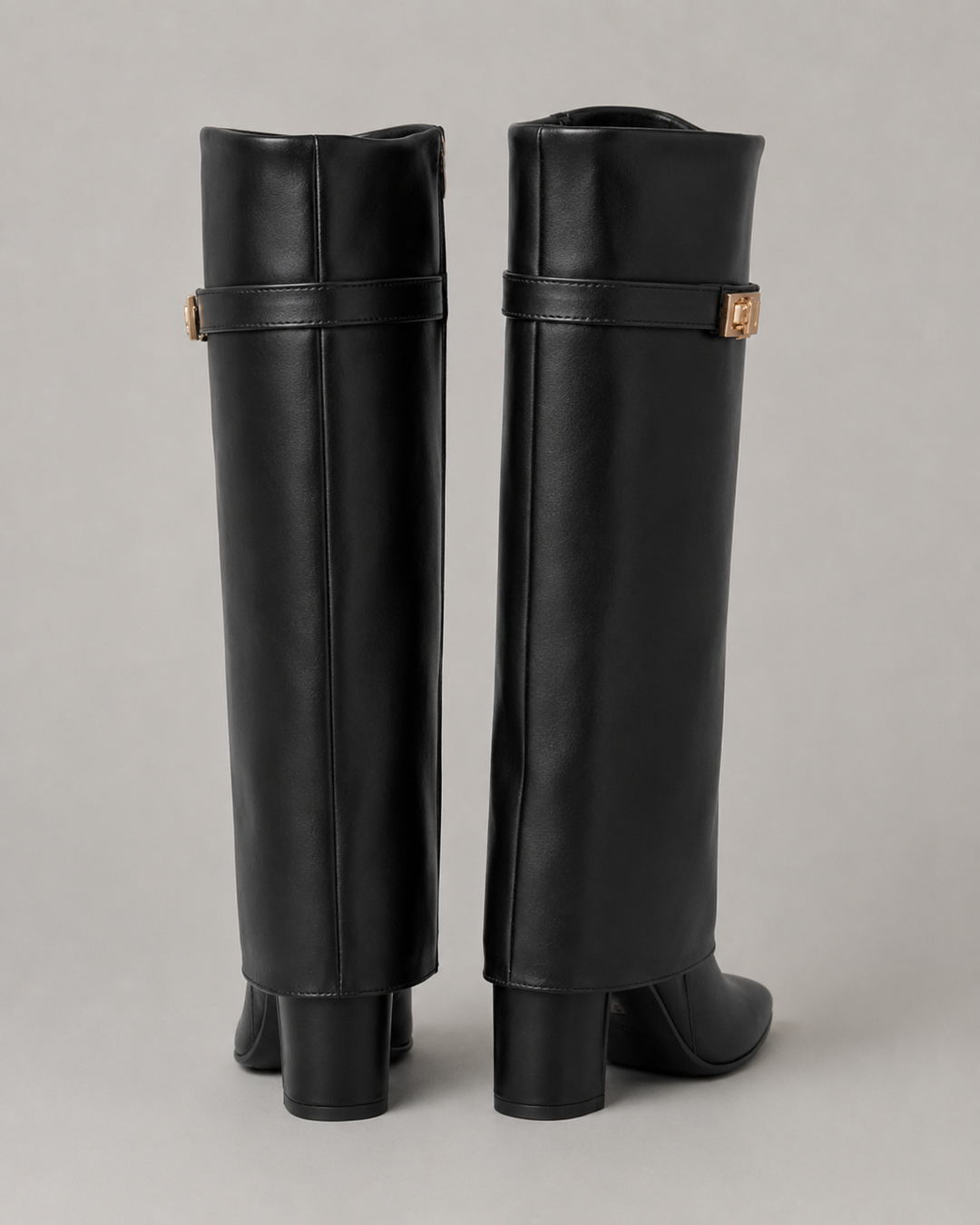 Bottes Hautes Élégantes à Boucle