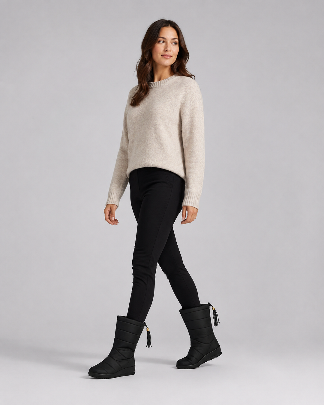 Bottes Mi-Mollet Matelassées