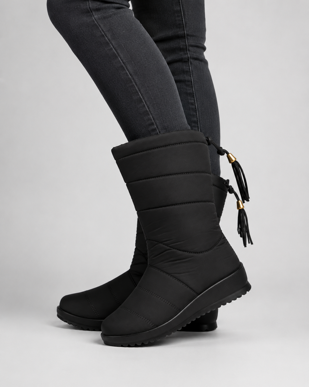 Bottes Mi-Mollet Matelassées