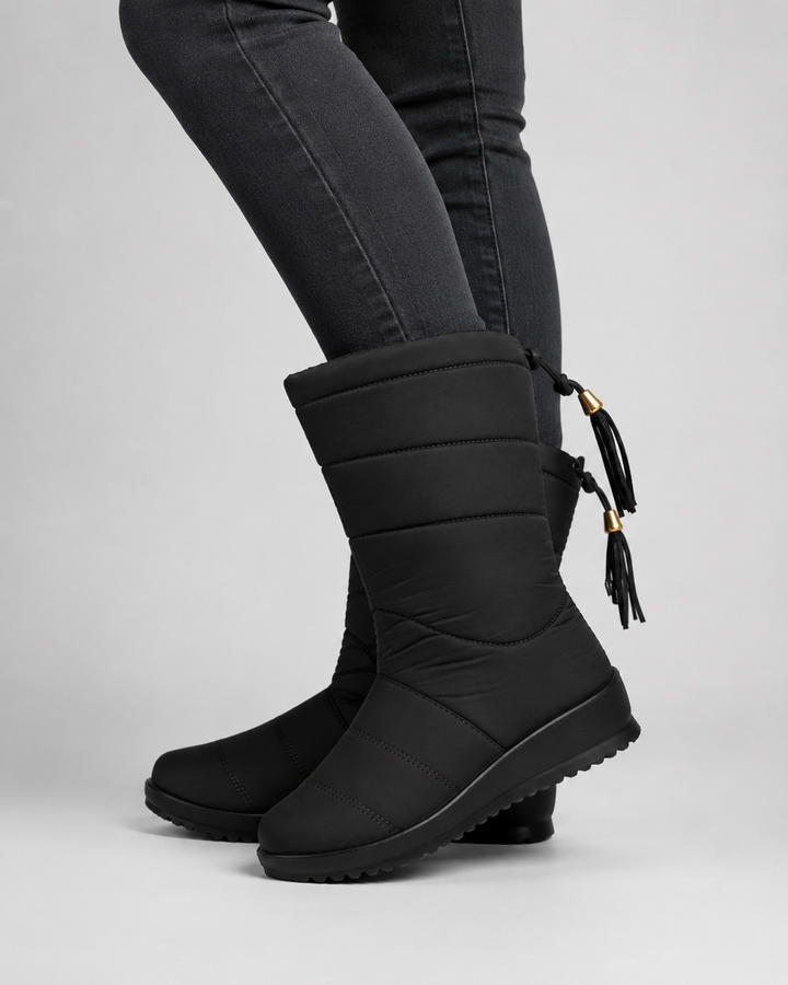 Bottes Mi-Mollet Matelassées