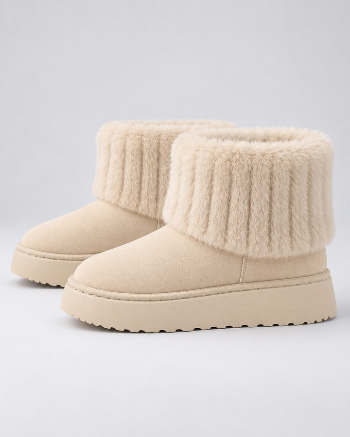 Bottines à Revers et Plateforme