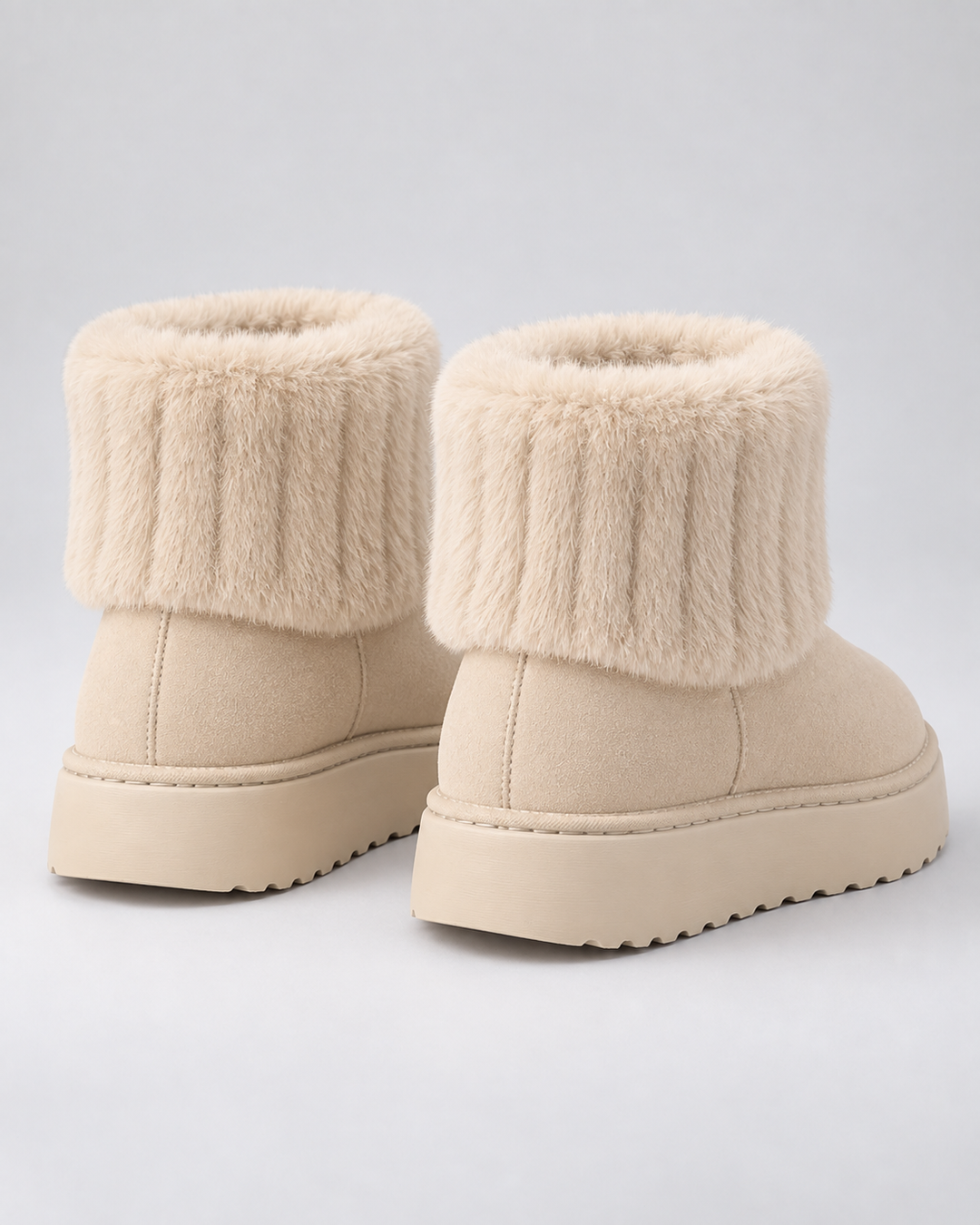 Bottines à Revers et Plateforme