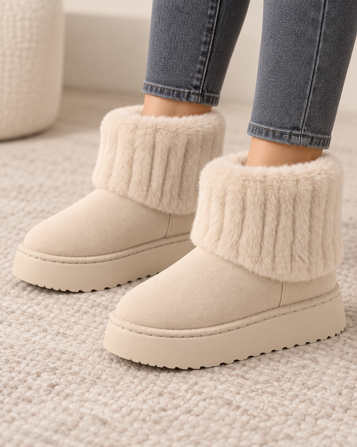 Bottines à Revers et Plateforme