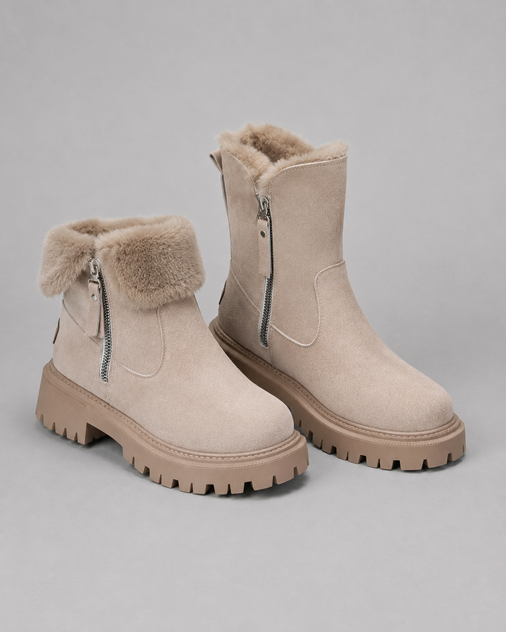 Bottines Doublées avec Zip Latéral