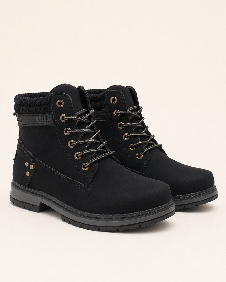 Bottines Urbaines à Col Rembourré – Noir