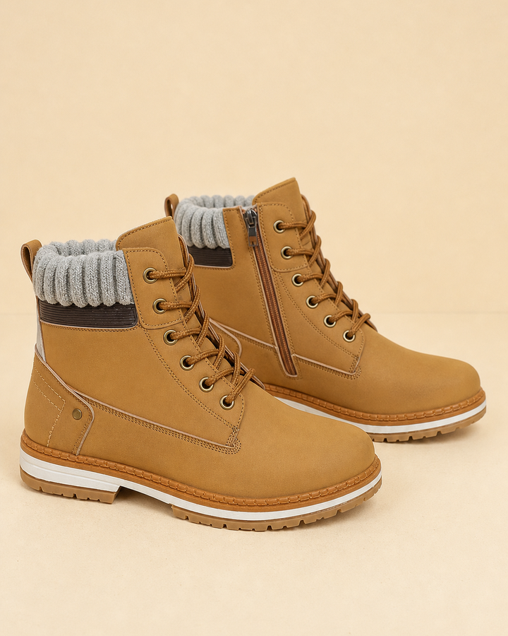 Bottines Urbaines à Col Rembourré – Jaune