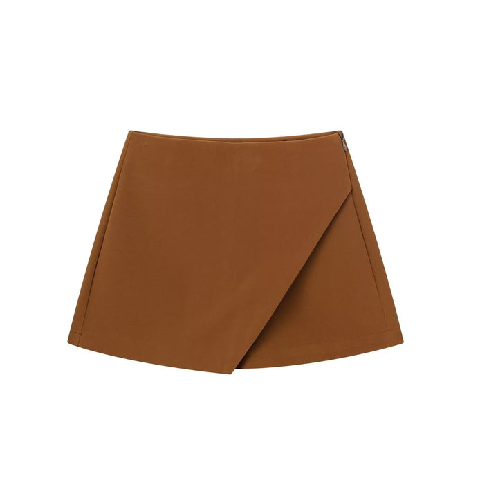 Vividia | Short Jupe Asymétrique Taille Haute Coupe Ajustée Chic Été Pour Femme