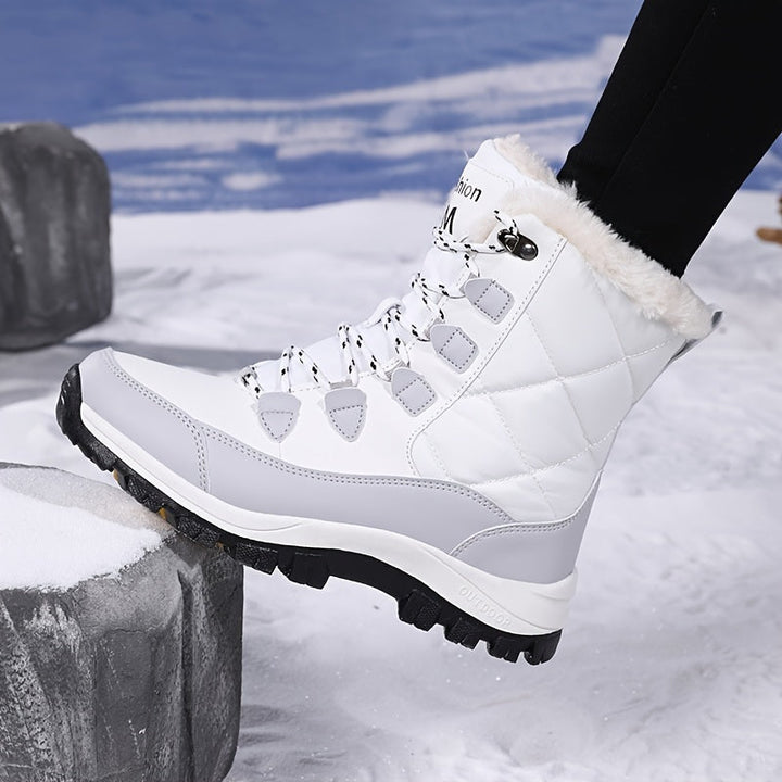 Bottines Hivernales Imperméables | Doublées en Fausse Fourrure | Adhérence et Chaleur