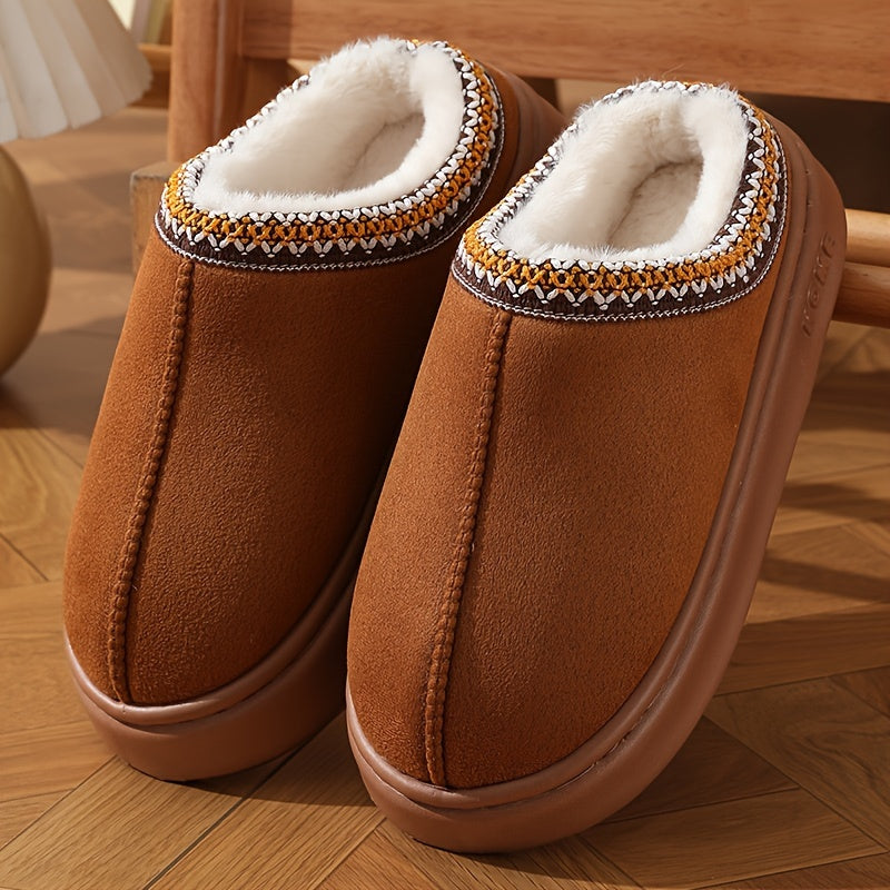 Chaussons Doublés en Fourrure | Confort et Chaleur | Semelle Antidérapante