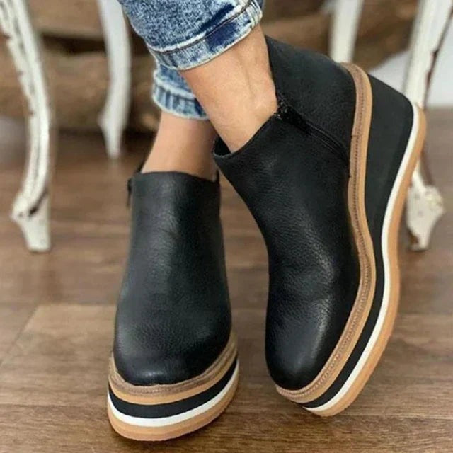 Chaussures Compensées Slip-On | Style Décontracté et Élégant