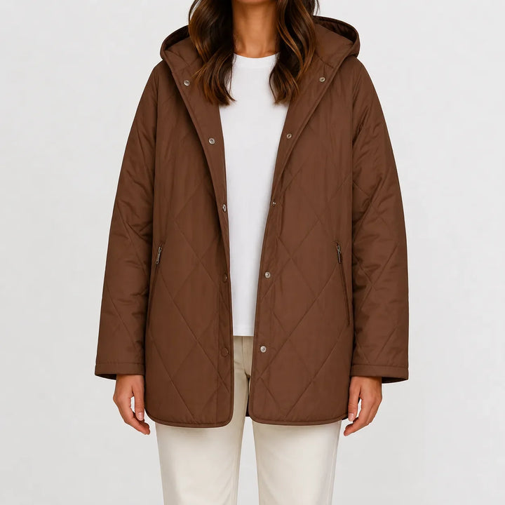 Veste Douillette à Capuche – Café