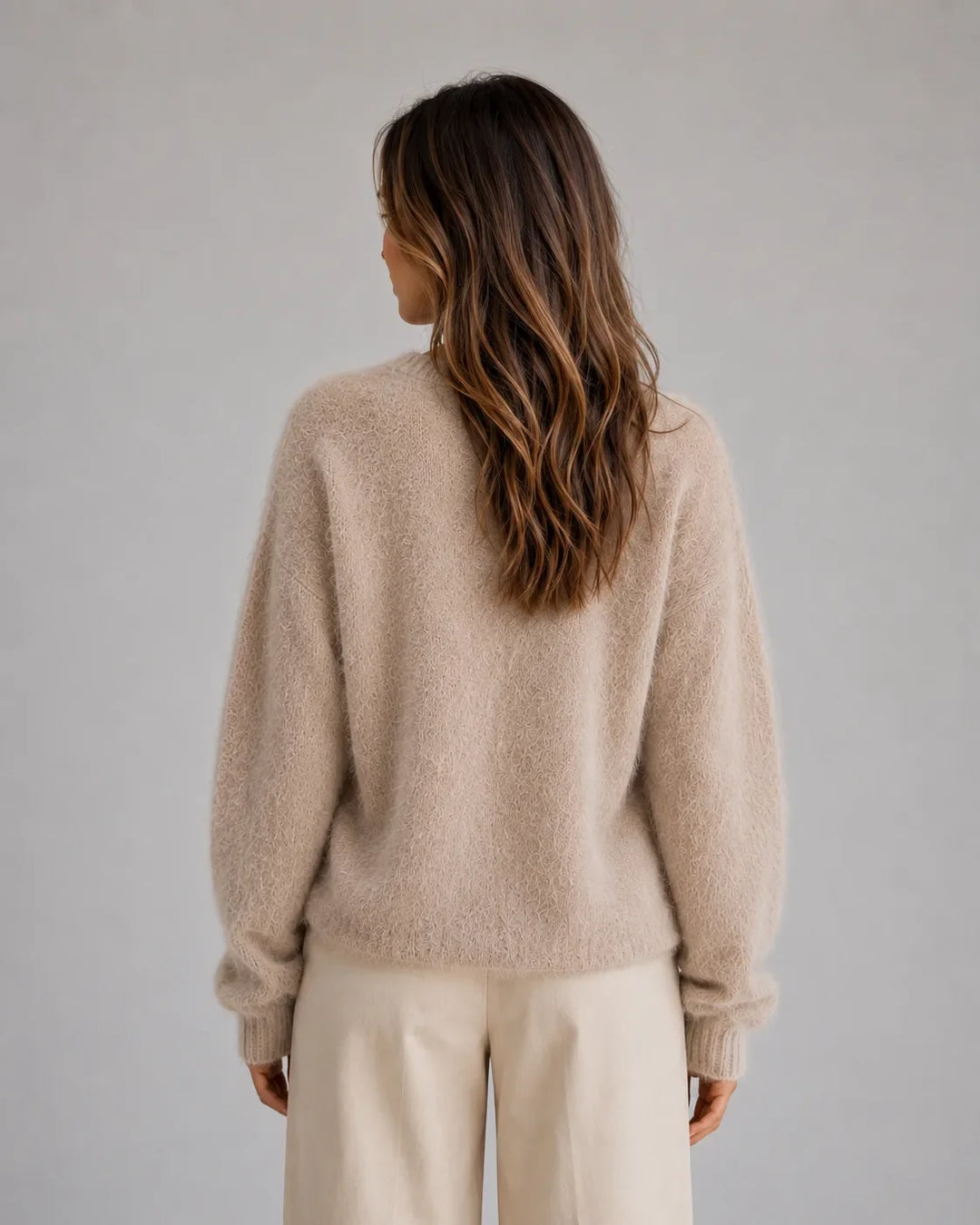 Cardigan Douillet à Col V