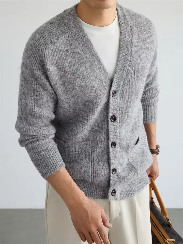Cardigan Homme Col V Essentiel