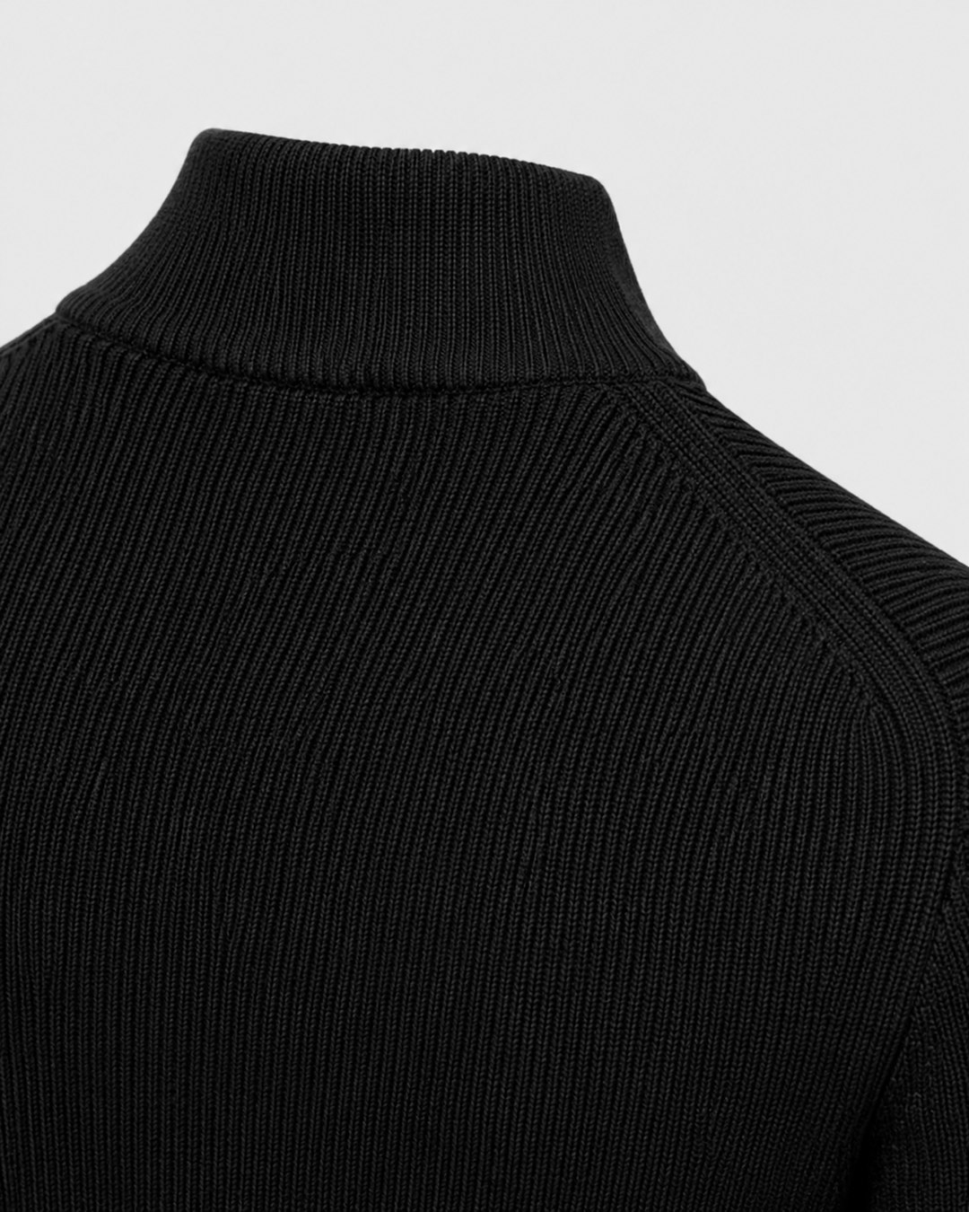 Cardigan Zippé à Col Montant