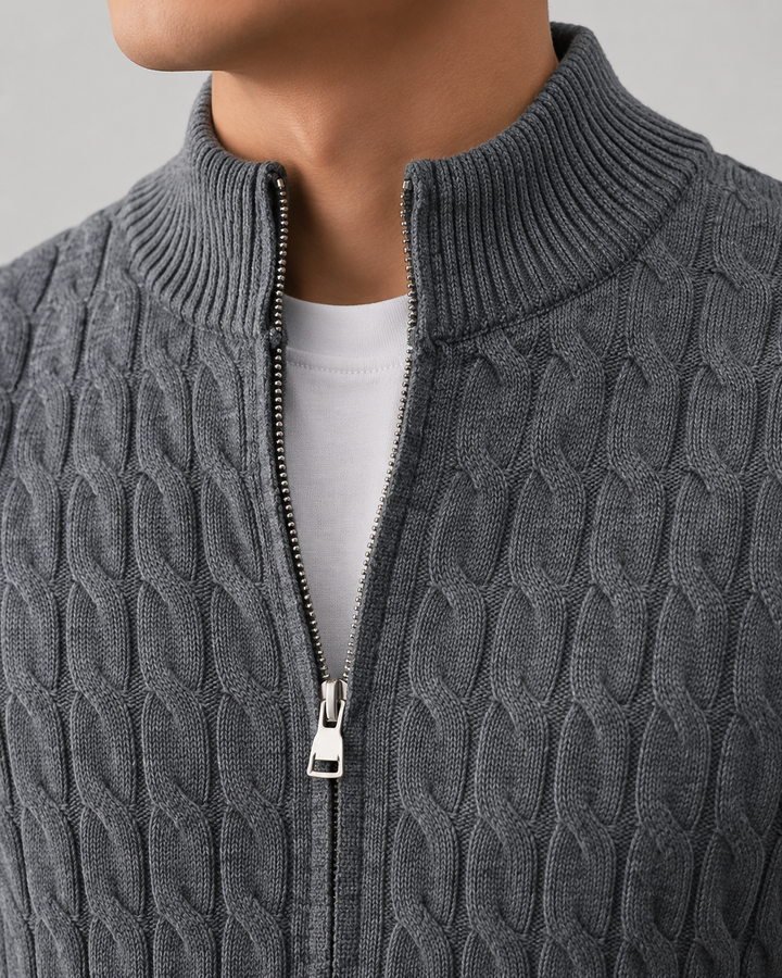 Cardigan Zippé et Structuré