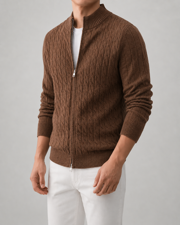Cardigan Zippé et Structuré