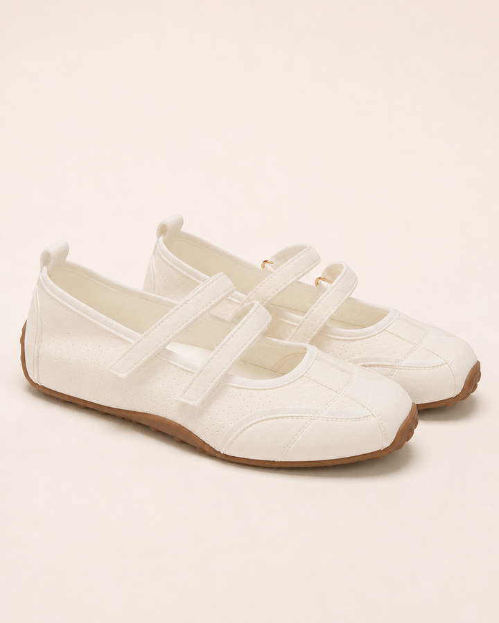 Chaussures Plates Style Salomé – Blanc