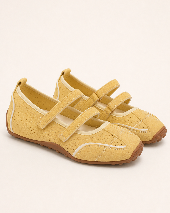 Chaussures Plates Style Salomé – Jaune