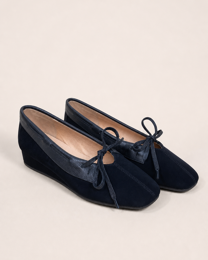 Chaussures Souples avec Nœud – Noir