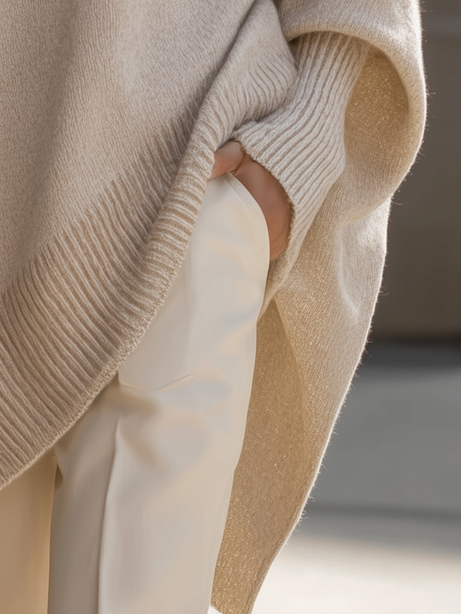 Manteau ample à design asymétrique