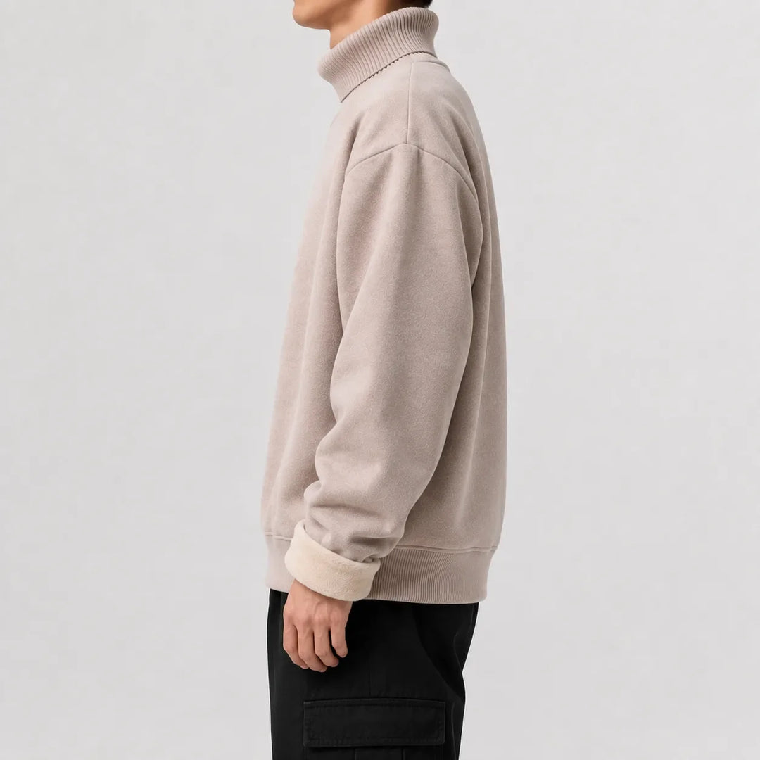 Pull Homme Chaud à Col Roulé