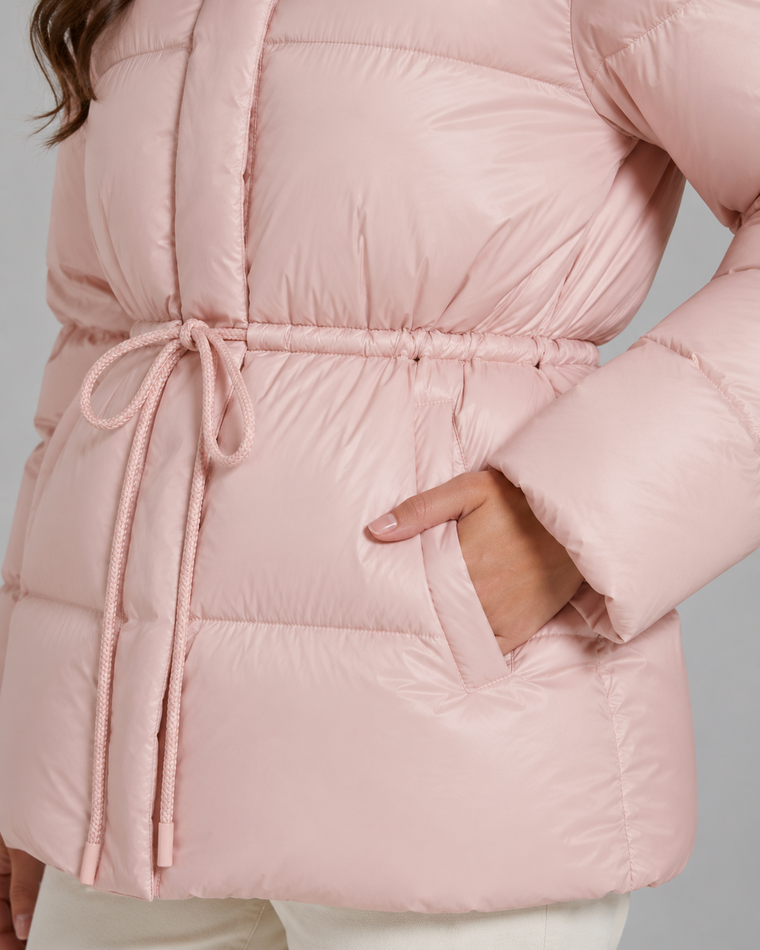 Veste Courte à Taille Cordon