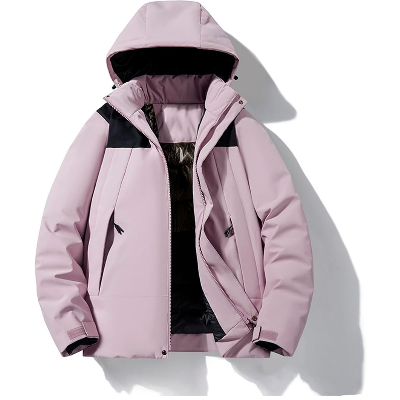 Veste d'Hiver Sportive à Capuche – Violet