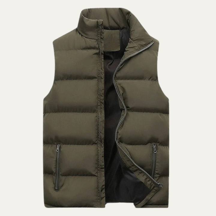 Veste sans Manches Matelassée – Vert Militaire