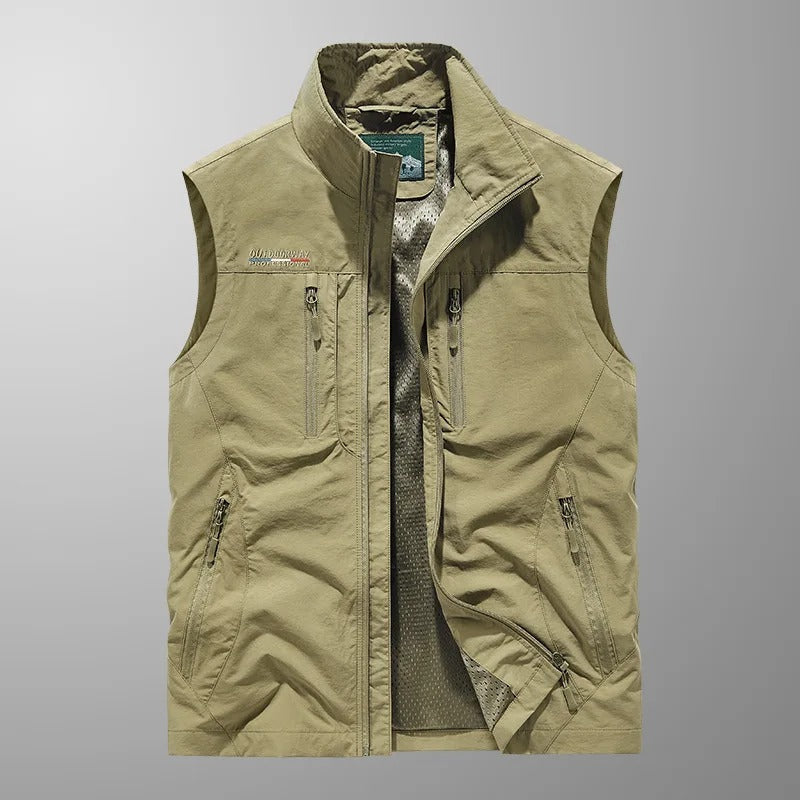 Veste Utilitaire sans Manches – Kaki