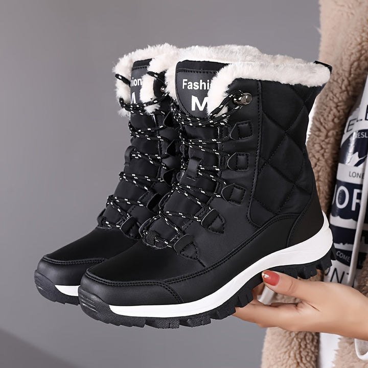 Bottines Hivernales Imperméables | Doublées en Fausse Fourrure | Adhérence et Chaleur