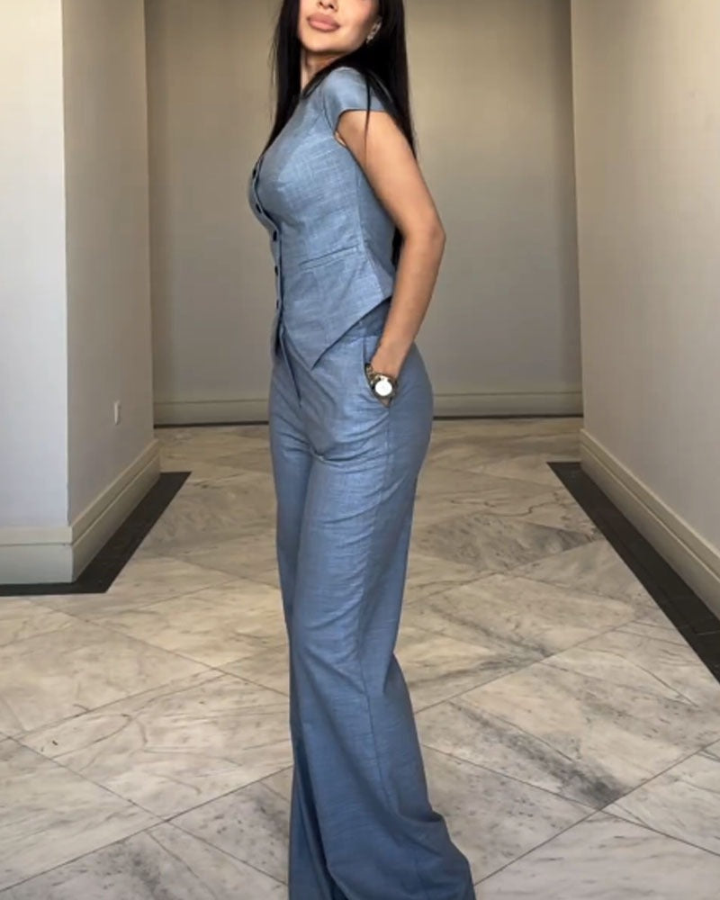 Combinaison Pantalon Cintrée | Élégante et Moderne | Look Polyvalent
