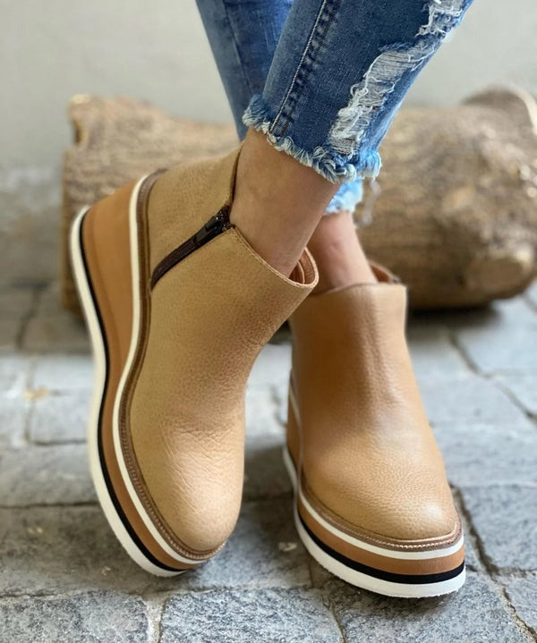 Chaussures Compensées Slip-On | Style Décontracté et Élégant