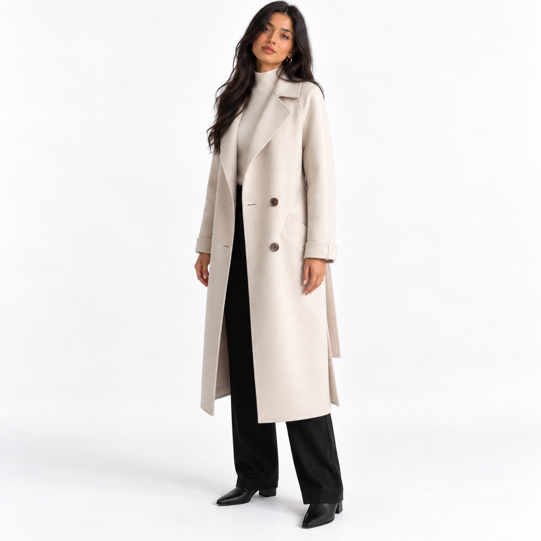 Manteau Long Portefeuille Chic