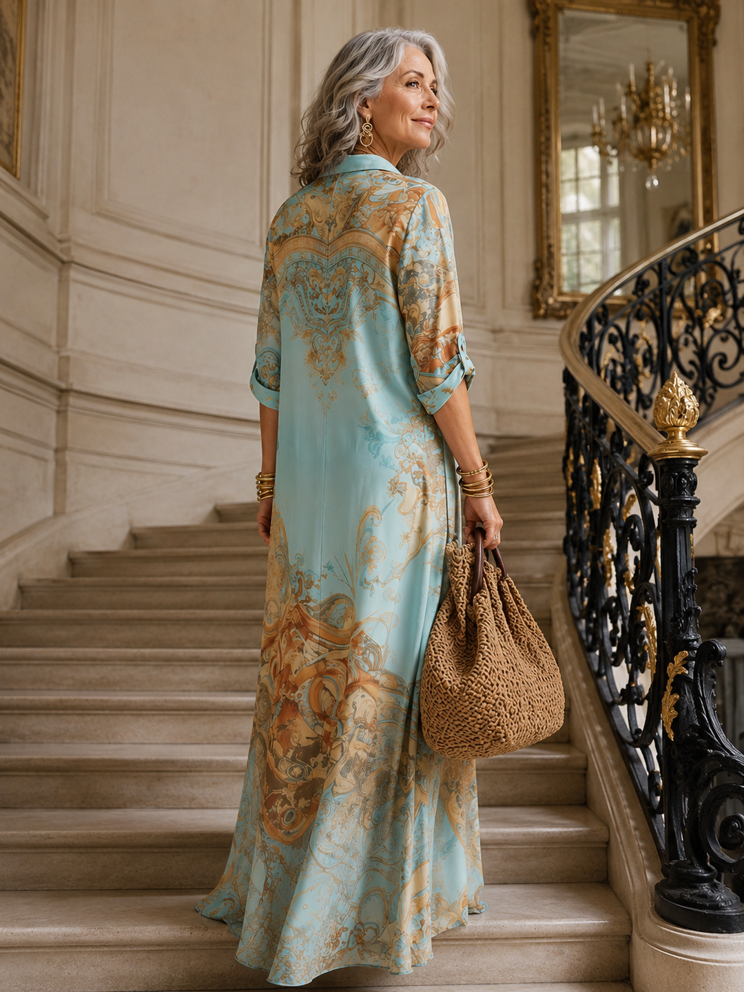 Robe Chemise Longue Imprimée